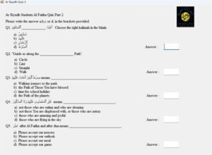 Ar Riyadh Quiz Al Fatiha Part 2